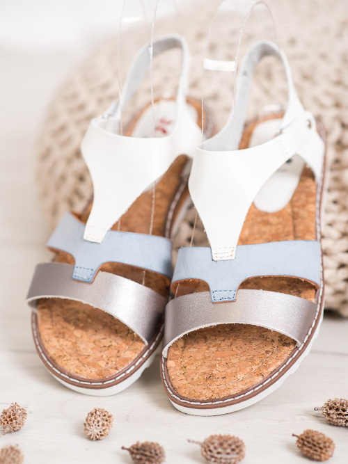 Dámske komfortné sandálky na suchý zips