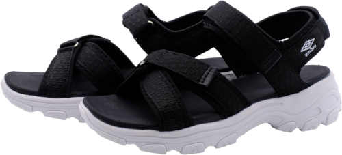 Čierno-biele dámske sandále