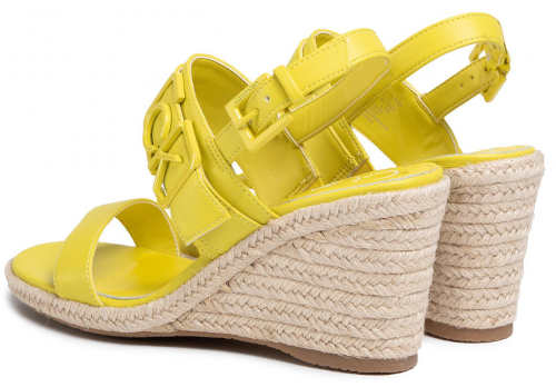 Žlté dámske espadrille sandále Calvin Klein