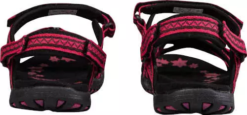 Športové ružovo-čierne sandále