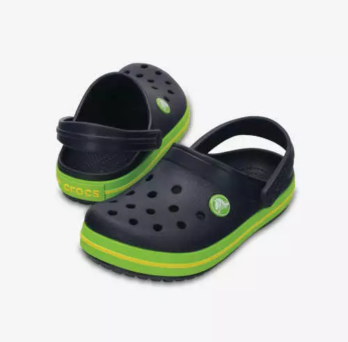 Detské ponožky Crocs zeleno-čierne
