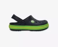 Detské topánky Crocs v čiernej a zelenej farbe