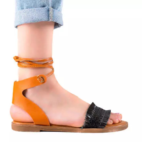Dvojfarebné letné sandále pre ženy