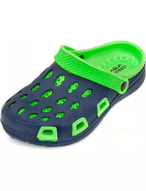 Zelené a modré detské topánky