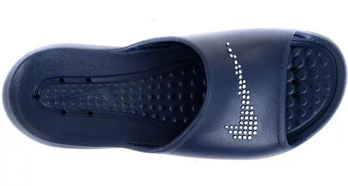 Modré šľapky strieborné logo Nike